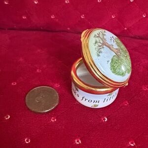 Decorative Trinket Box with Tree Design